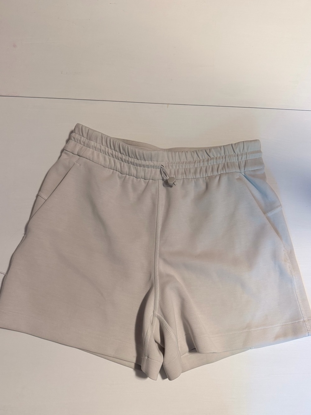 lululemon athletica Cream Drawstring Athletic Shorts